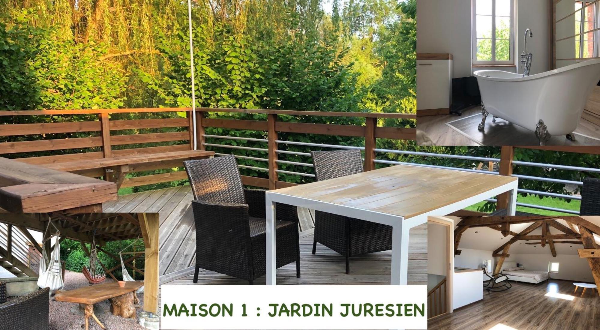 Jardin Juresien Maisons - Jacuzzi En Option Ferienhaus Jure